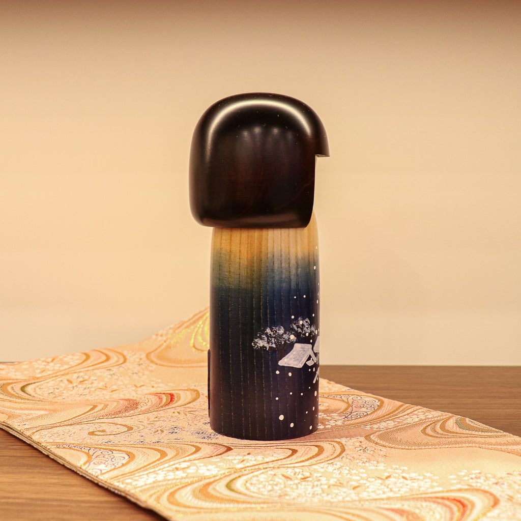 Usaburo Japanese Kokeshi Doll - Mysterious Ninja, Handcrafted Wooden Figure